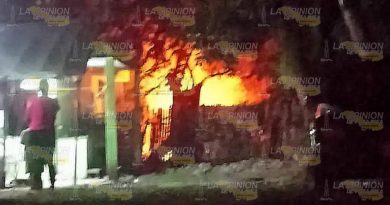 Se incendia una cocina en Huejutla
