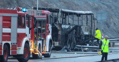 Mueren 45 personas tras incendio de autobús en Bulgaria