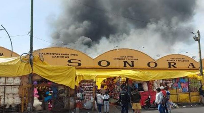¡Incendio en el Mercado de Sonora!