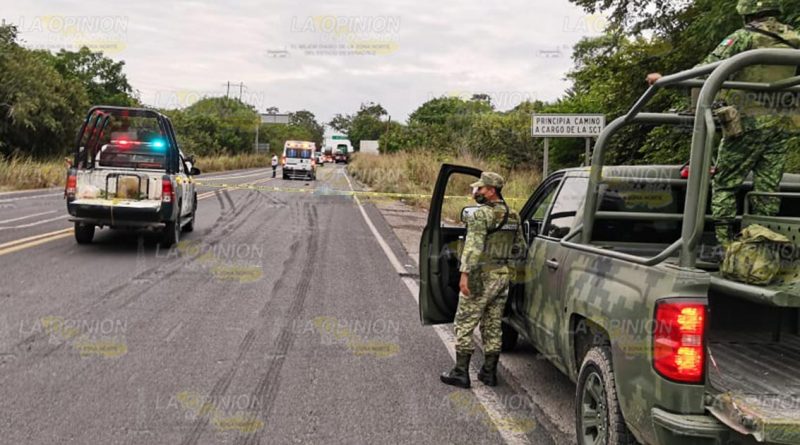 Muere atropellado en la carretera Tuxpan-Tampico
