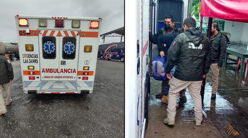 Hallan en Tabasco a 36 migrantes dentro de ambulancia