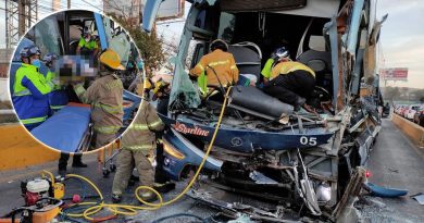 27 lesionado en choque de un autobús en Tlajomulco