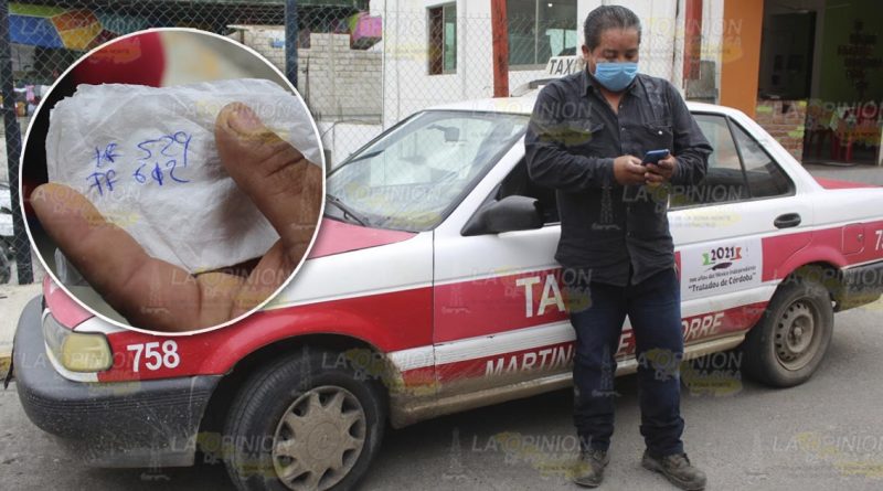 Elemento de Tránsito le quita licencia a un taxista, sin infracción