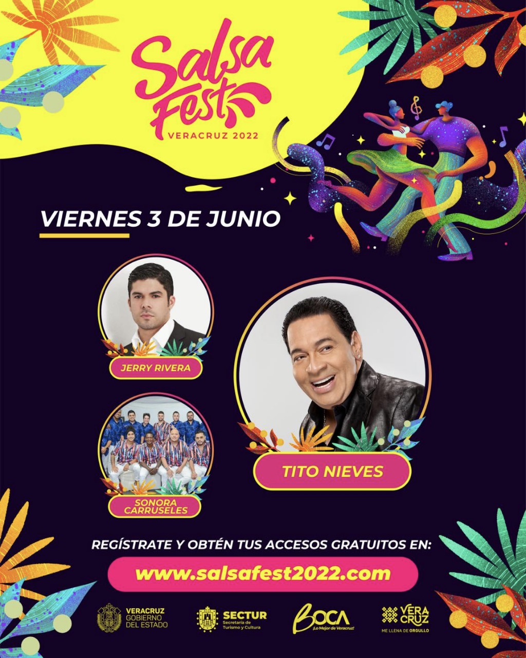 Presentan el elenco del Salsafest en Veracruz 3