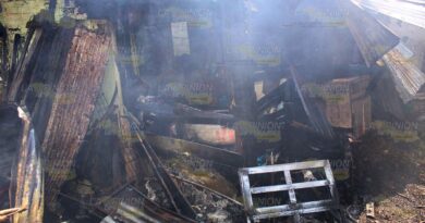 Incendio acaba con vivienda en Coatzintla