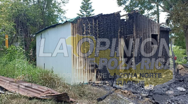 Familia de Xilitla pierde su patrimonio en un incendio