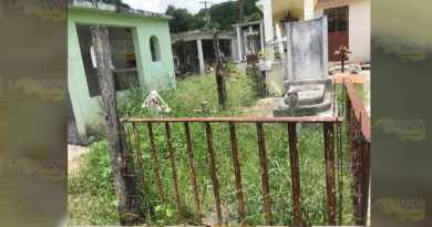 En el abandono el cementerio municipal
