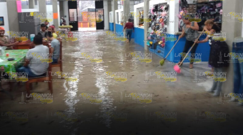 Se vuelve a inundar el mercado San Miguel
