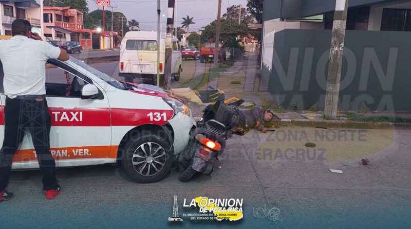Policía del IPAX es arrollado por taxista