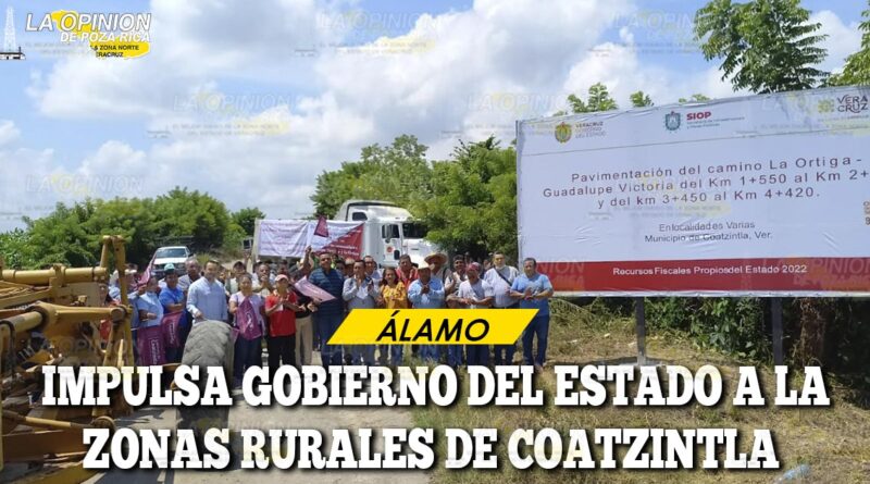 Impulsa gobierno del estado a la zonas rurales de Coatzintla