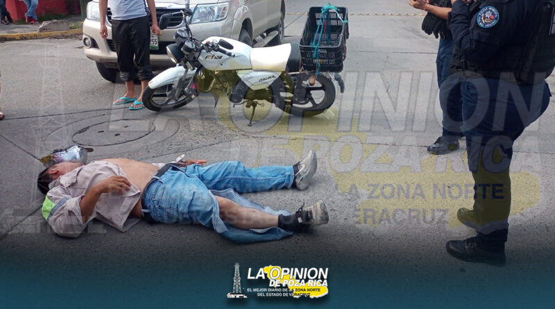 Camioneta derriba motociclista en la Chapultepec