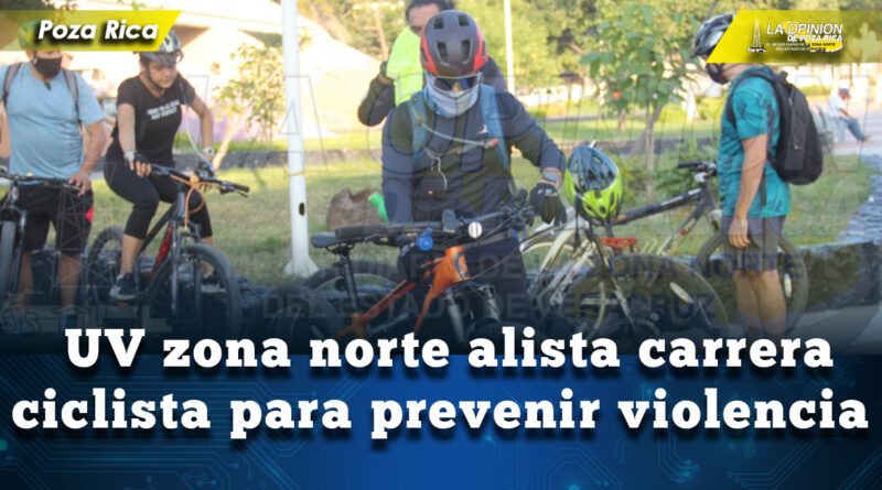 UV zona norte alista carrera ciclista para prevenir violencia