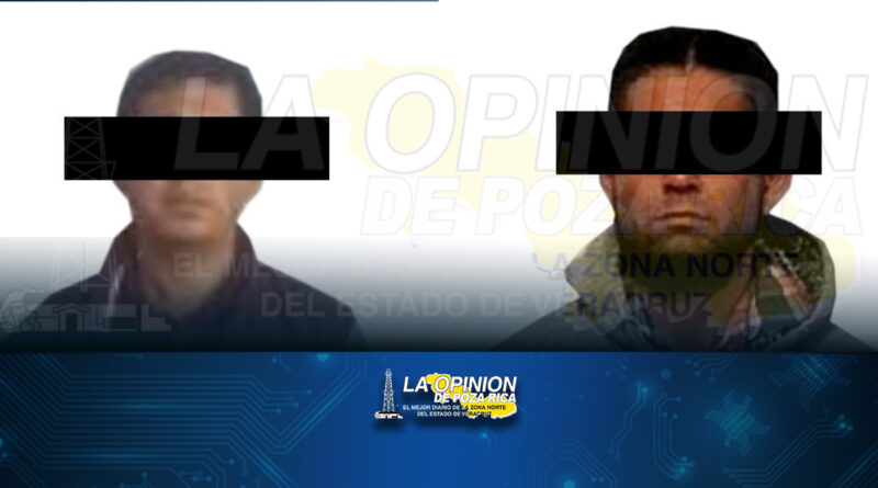 Captura SSP a dos personas por distintos delitos en Poza Rica y Martínez de la Torre